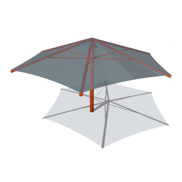 Abri voile parasol hexagonal (QRM149)